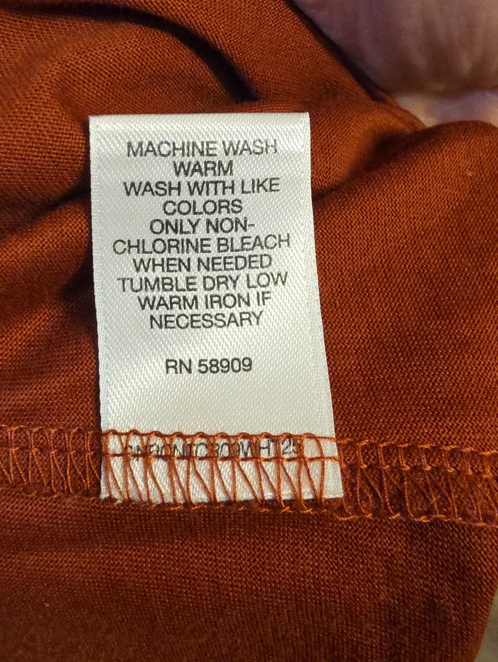 Murano Men's Rust Button-Down Shirt with Black Trim - Picture 4 of 4